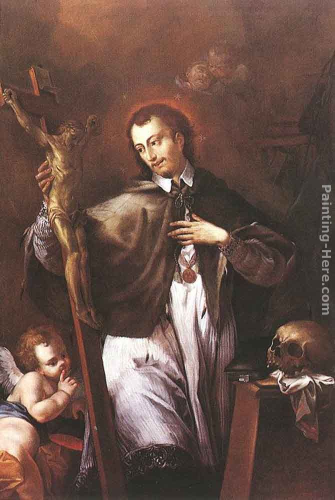 Saint John of Nepomuk painting - Johann Lucas Kracker Saint John of Nepomuk art painting